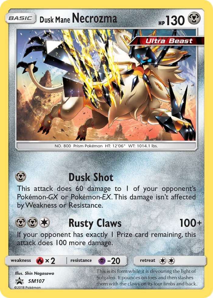 Dusk Mane Necrozma #SM107 SM Black Star Promos Pokemon card