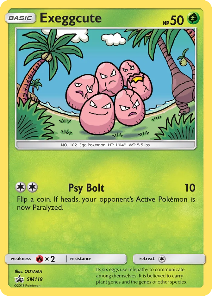 Exeggcute #SM119 SM Black Star Promos Pokemon card
