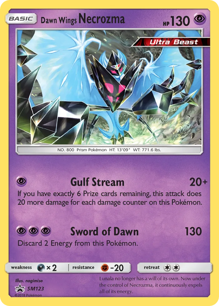 Dawn Wings Necrozma #SM123 SM Black Star Promos Pokemon card