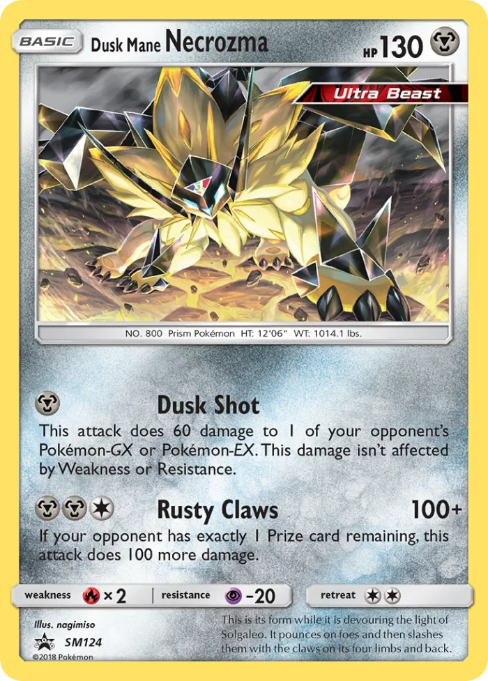 Dusk Mane Necrozma #SM124 SM Black Star Promos Pokemon card
