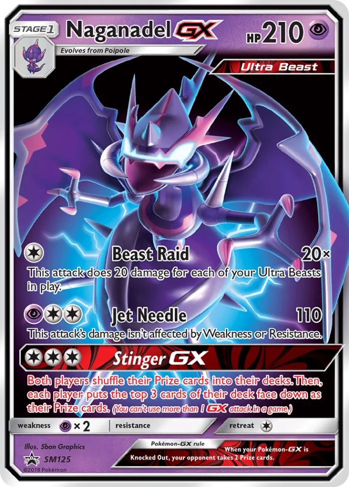 Naganadel-GX #SM125 SM Black Star Promos Pokemon card