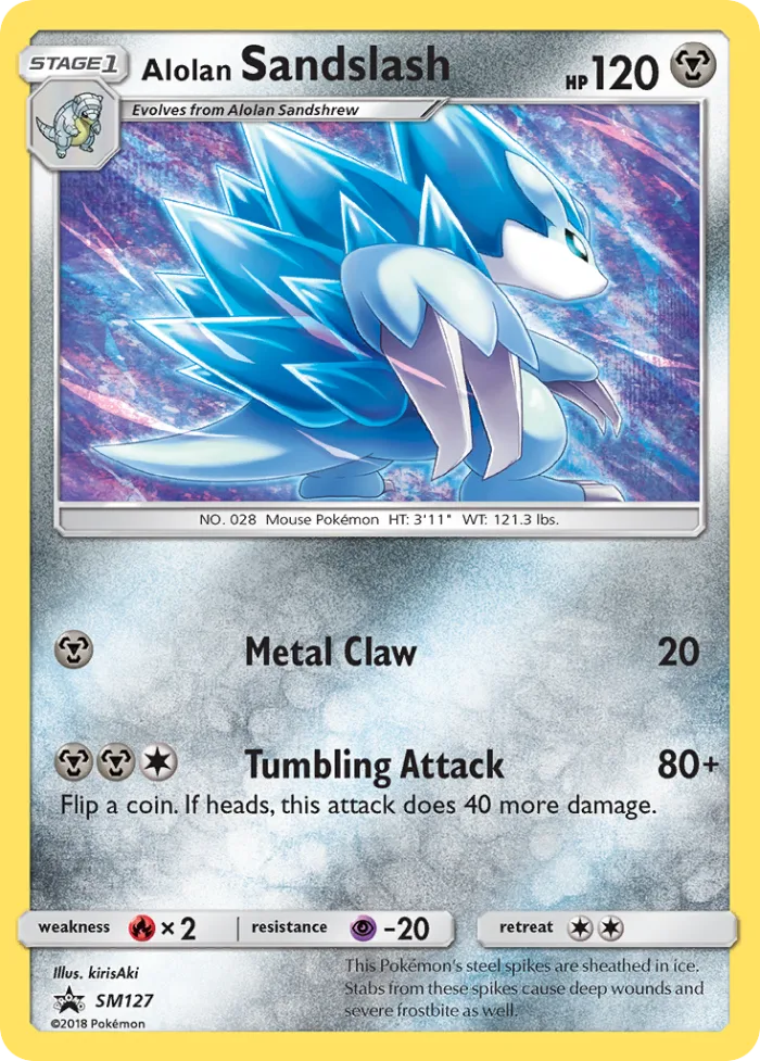 Alolan Sandslash #SM127 SM Black Star Promos Pokemon card