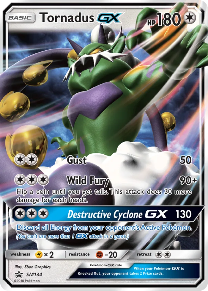 Tornadus-GX #SM134 SM Black Star Promos Pokemon card