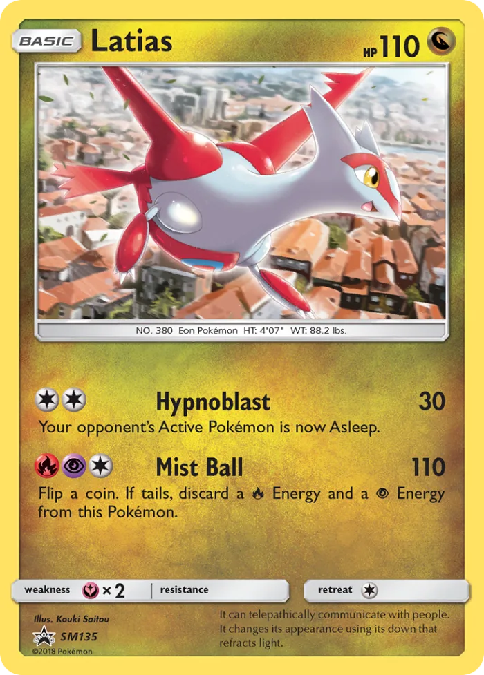 Latias #SM135 SM Black Star Promos Pokemon card