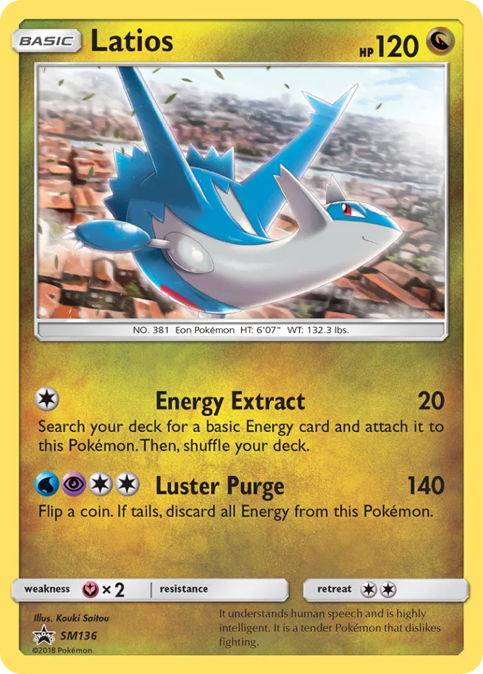 Latios #SM136 SM Black Star Promos Pokemon card