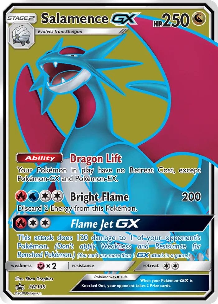 Salamence-GX #SM139 SM Black Star Promos Pokemon card