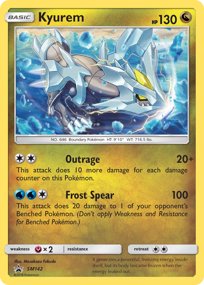 Kyurem #SM142 SM Black Star Promos Pokemon card