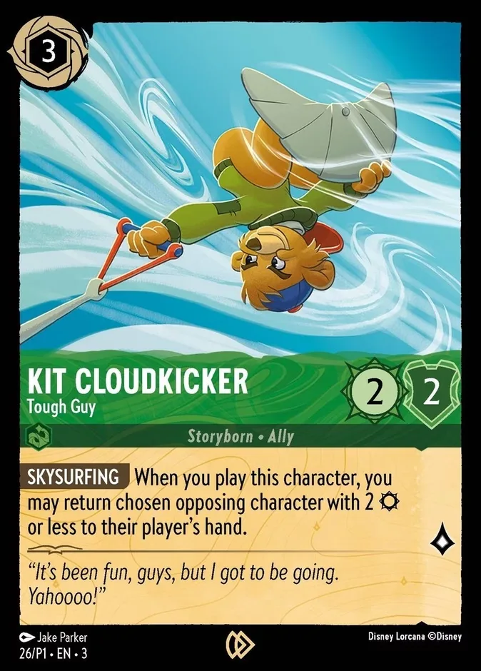 Kit Cloudkicker #26 Promo Set 1 Disney Lorcana card