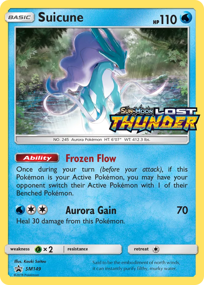 Suicune #SM149 SM Black Star Promos Pokemon card