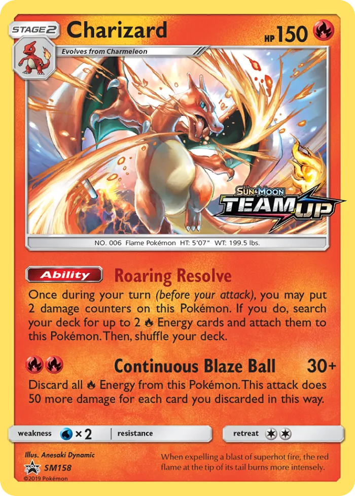Charizard #SM158 SM Black Star Promos Pokemon card