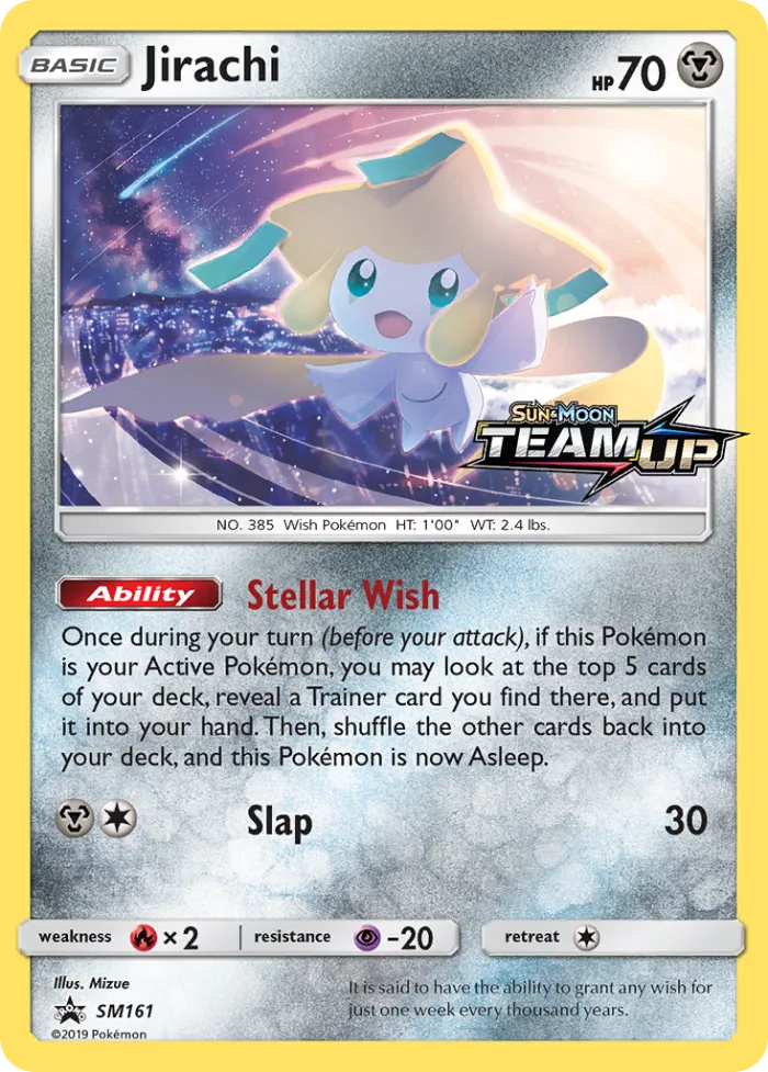 Jirachi #SM161 SM Black Star Promos Pokemon card