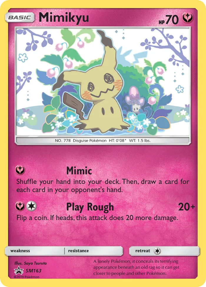 Mimikyu #SM163 SM Black Star Promos Pokemon card