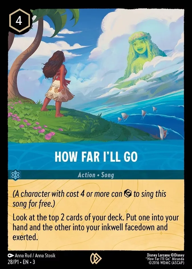 How Far I'll Go #28 Promo Set 1 Disney Lorcana card