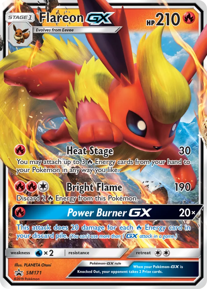 Flareon-GX #SM171 SM Black Star Promos Pokemon card