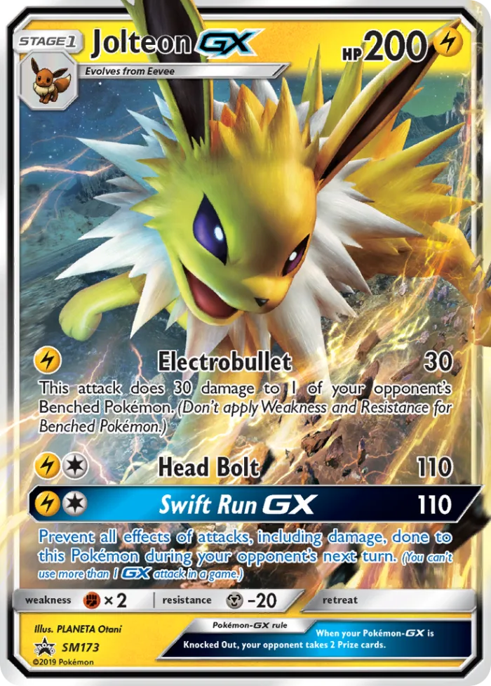 Jolteon-GX #SM173 SM Black Star Promos Pokemon card