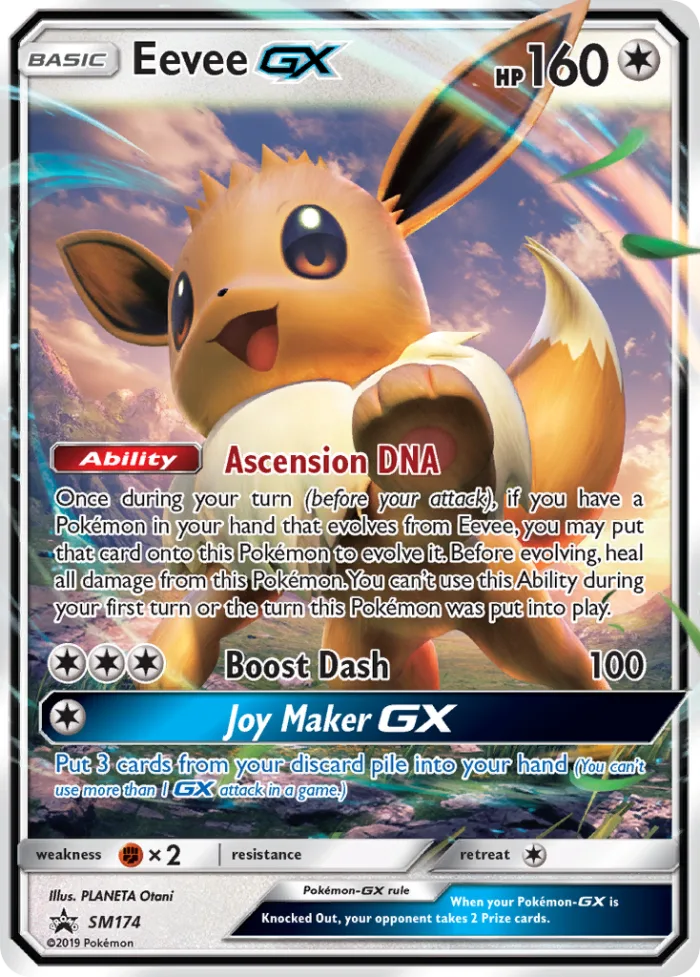 Eevee-GX #SM174 SM Black Star Promos Pokemon card