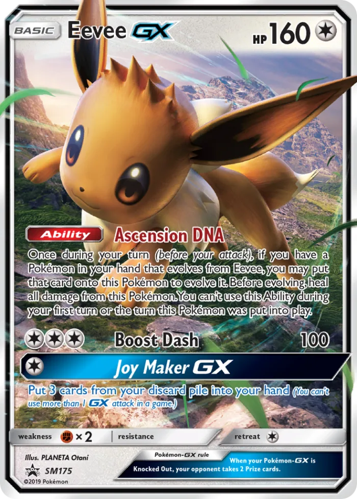 Eevee-GX #SM175 SM Black Star Promos Pokemon card