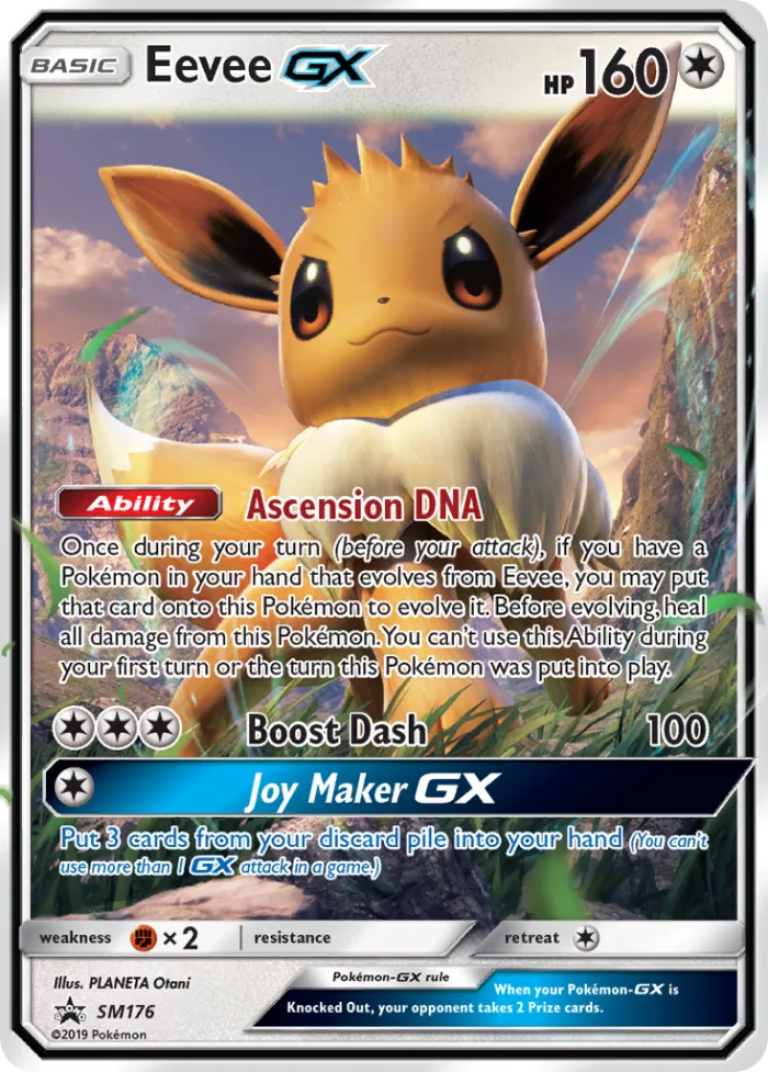 Eevee-GX #SM176 SM Black Star Promos Pokemon card