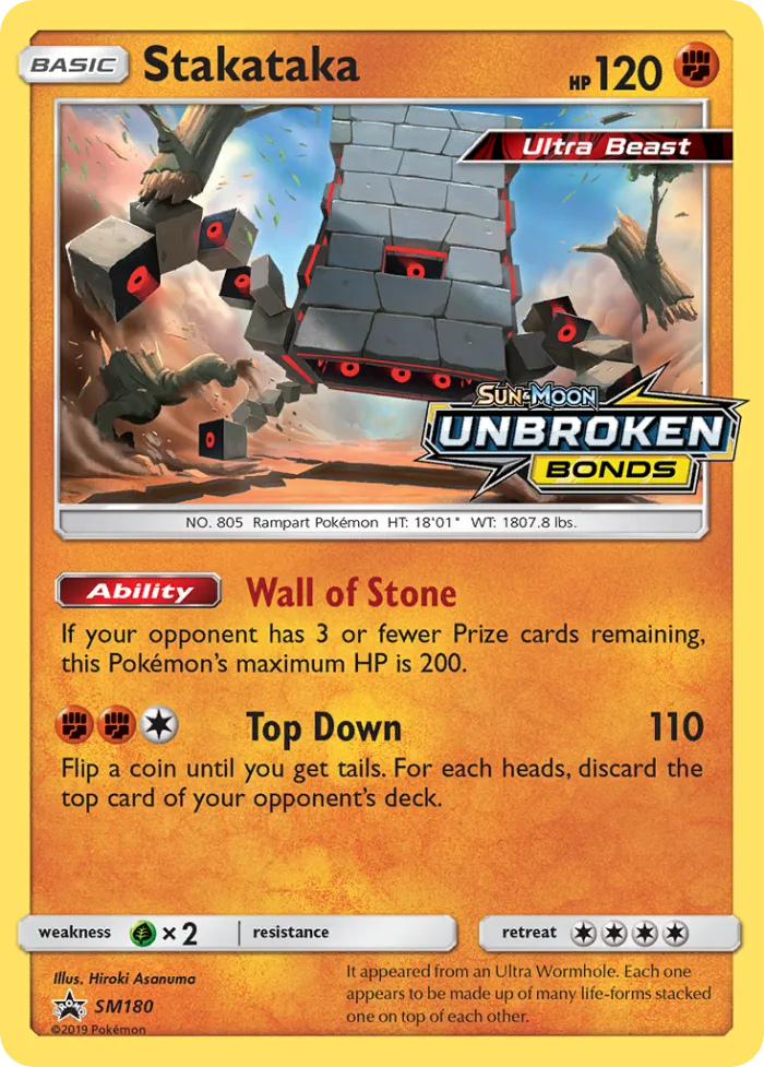 Stakataka #SM180 SM Black Star Promos Pokemon card