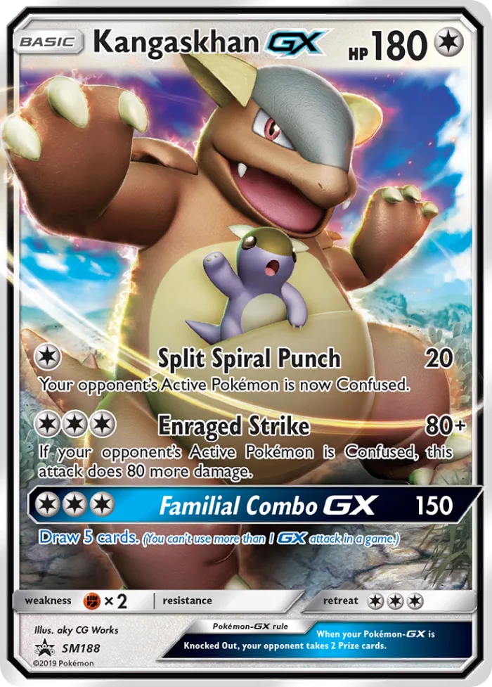 Kangaskhan-GX #SM188 SM Black Star Promos Pokemon card