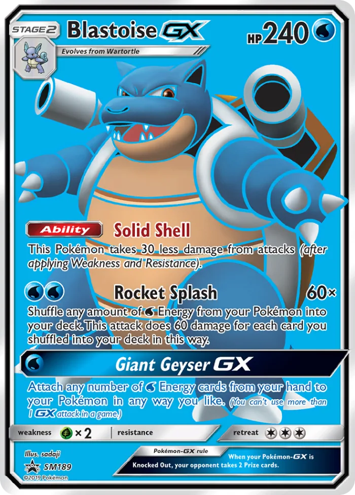 Blastoise-GX #SM189 SM Black Star Promos Pokemon card