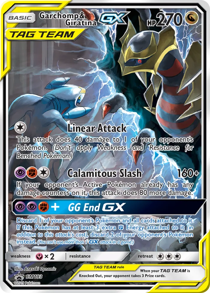 Garchomp & Giratina-GX #SM193 SM Black Star Promos Pokemon card