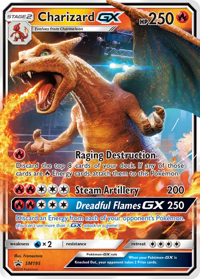 Charizard-GX #SM195 SM Black Star Promos Pokemon card