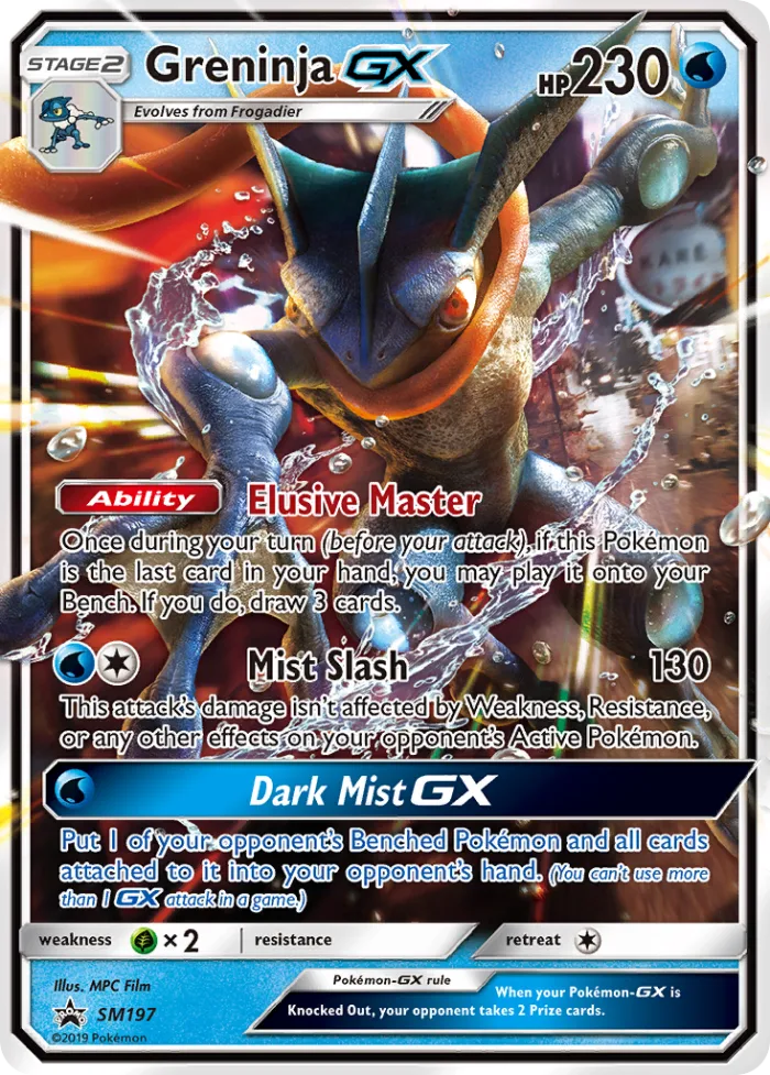 Greninja-GX #SM197 SM Black Star Promos Pokemon card