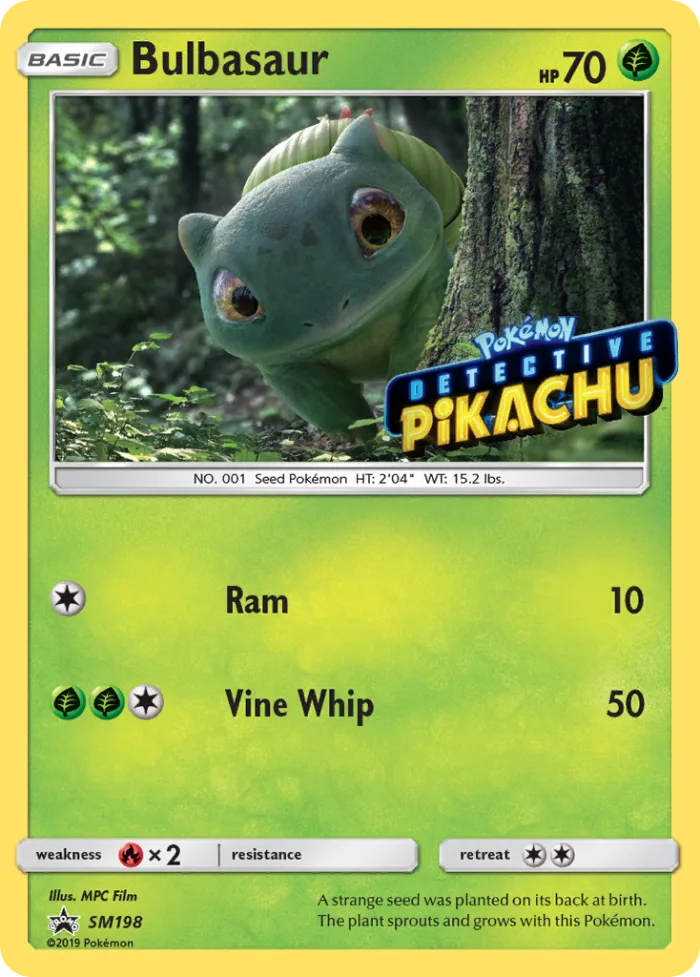 Bulbasaur #SM198 SM Black Star Promos Pokemon card