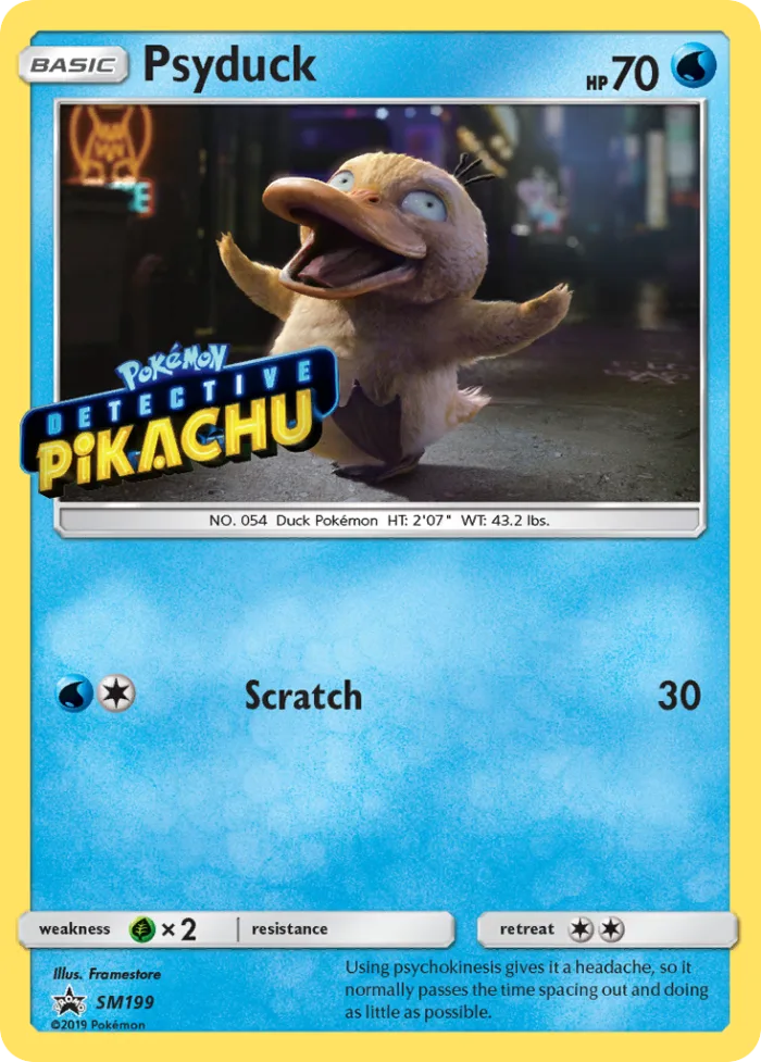 Psyduck #SM199 SM Black Star Promos Pokemon card