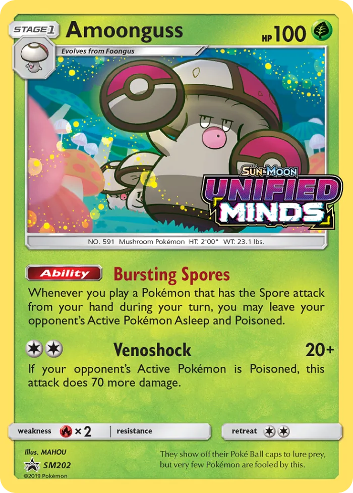 Amoonguss #SM202 SM Black Star Promos Pokemon card