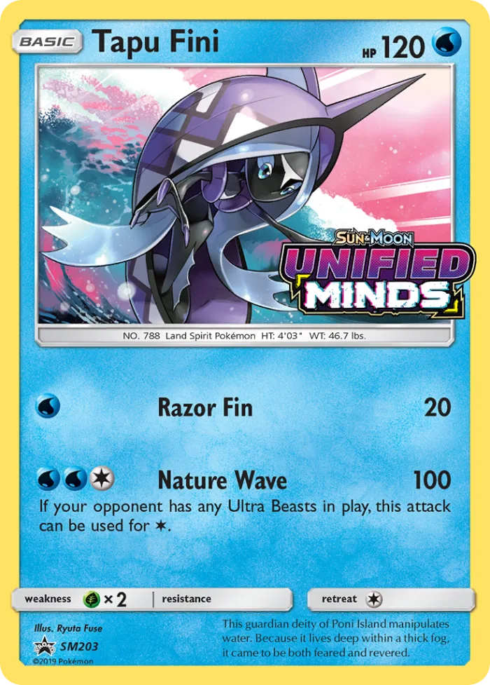 Tapu Fini #SM203 SM Black Star Promos Pokemon card
