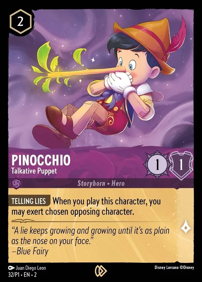 Pinocchio #32 Promo Set 1 Disney Lorcana card