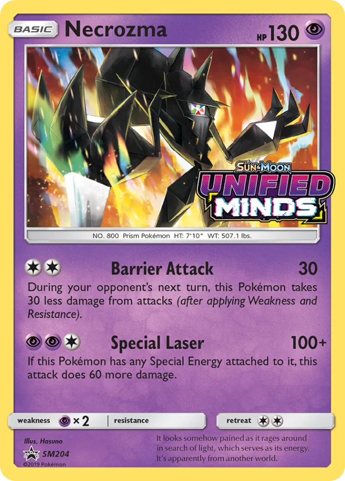 Necrozma #SM204 SM Black Star Promos Pokemon card