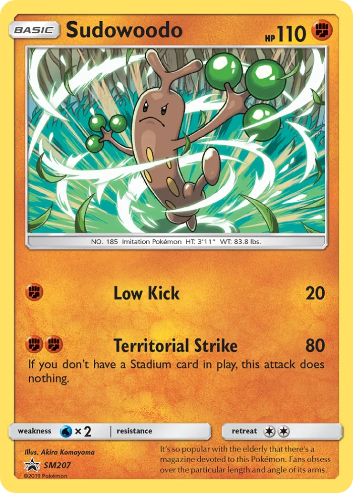 Sudowoodo #SM207 SM Black Star Promos Pokemon card
