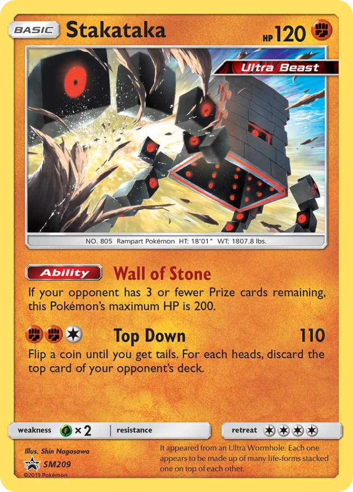 Stakataka #SM209 SM Black Star Promos Pokemon card