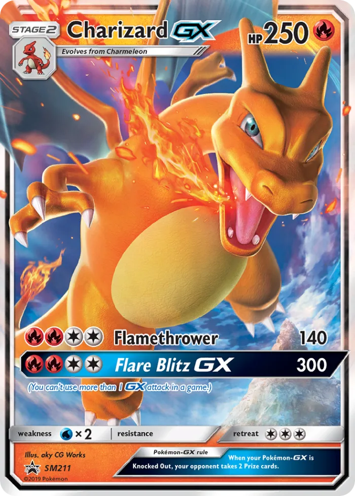 Charizard-GX #SM211 SM Black Star Promos Pokemon card