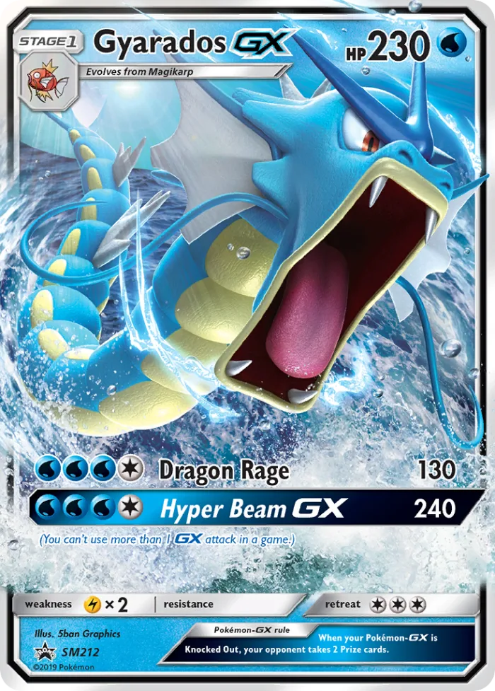Gyarados-GX #SM212 SM Black Star Promos Pokemon card