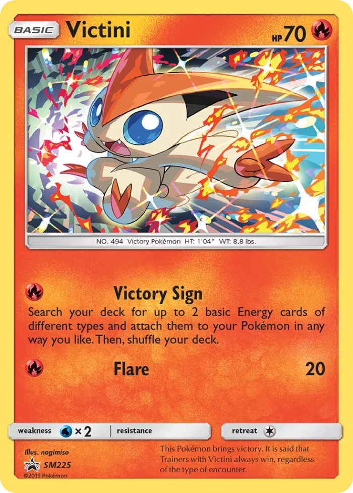 Victini #SM225 SM Black Star Promos Pokemon card