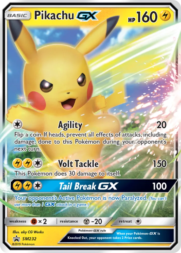 Pikachu-GX #SM232 SM Black Star Promos Pokemon card