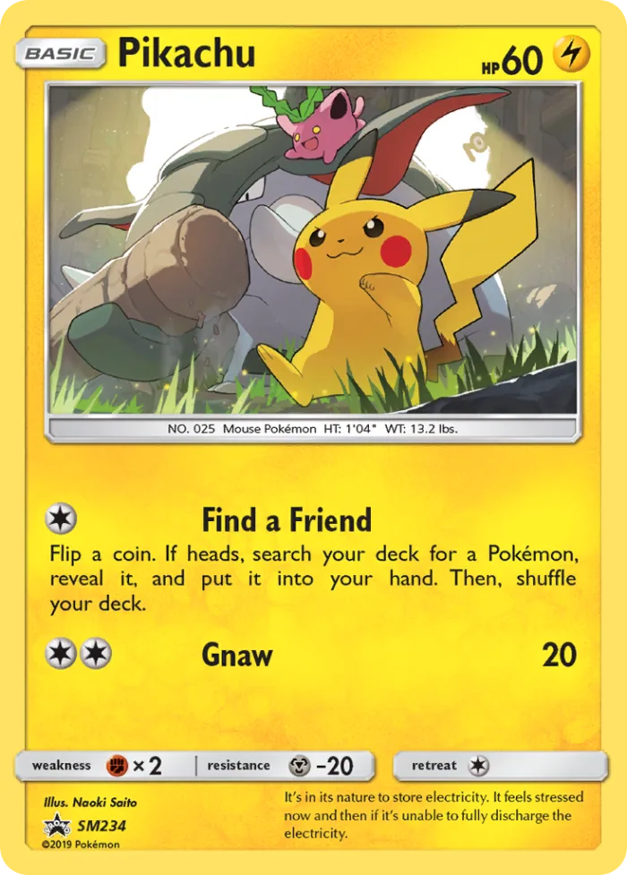 Pikachu #SM234 SM Black Star Promos Pokemon card