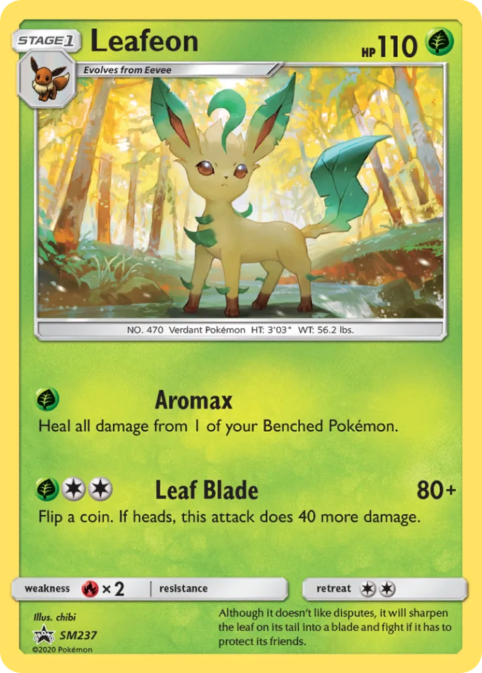 Leafeon #SM237 SM Black Star Promos Pokemon card