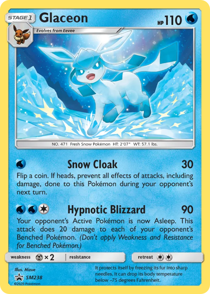 Glaceon #SM238 SM Black Star Promos Pokemon card