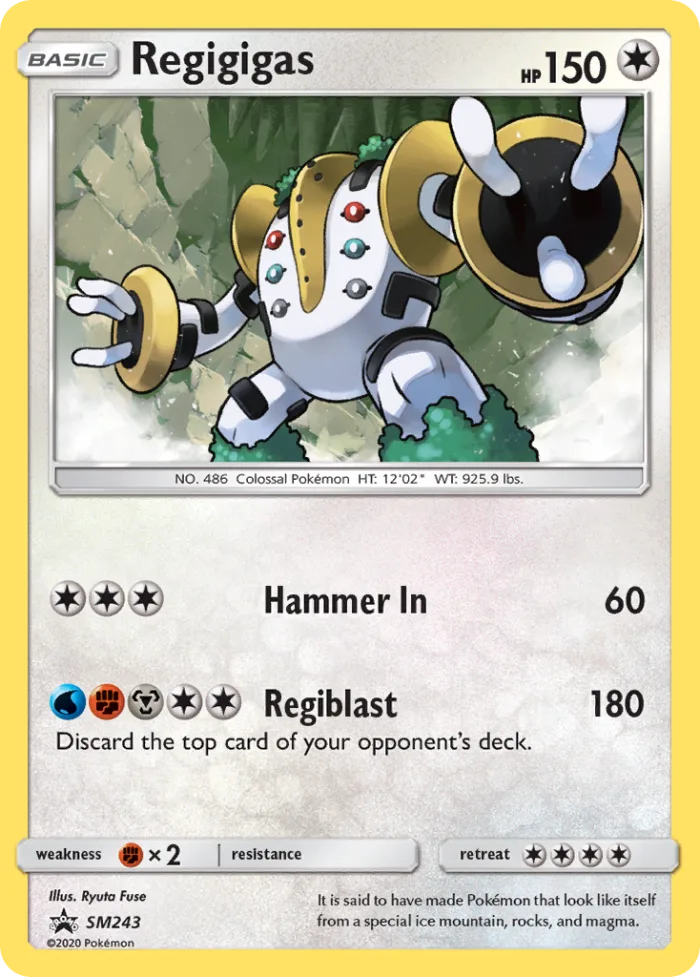 Regigigas #SM243 SM Black Star Promos Pokemon card