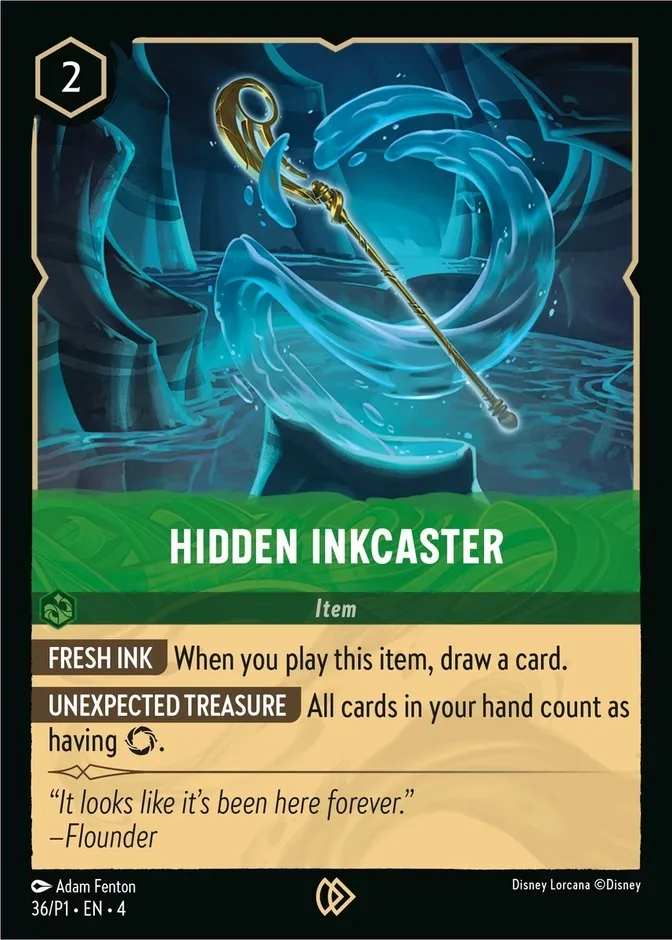 Hidden Inkcaster #36 Promo Set 1 Disney Lorcana card