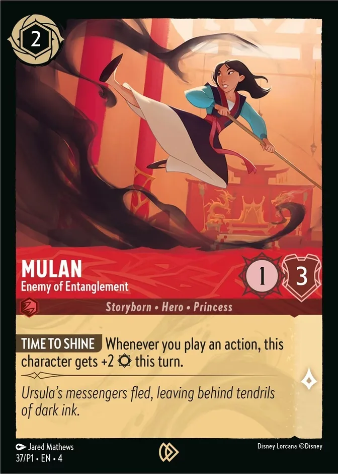 Mulan #37 Promo Set 1 Disney Lorcana card