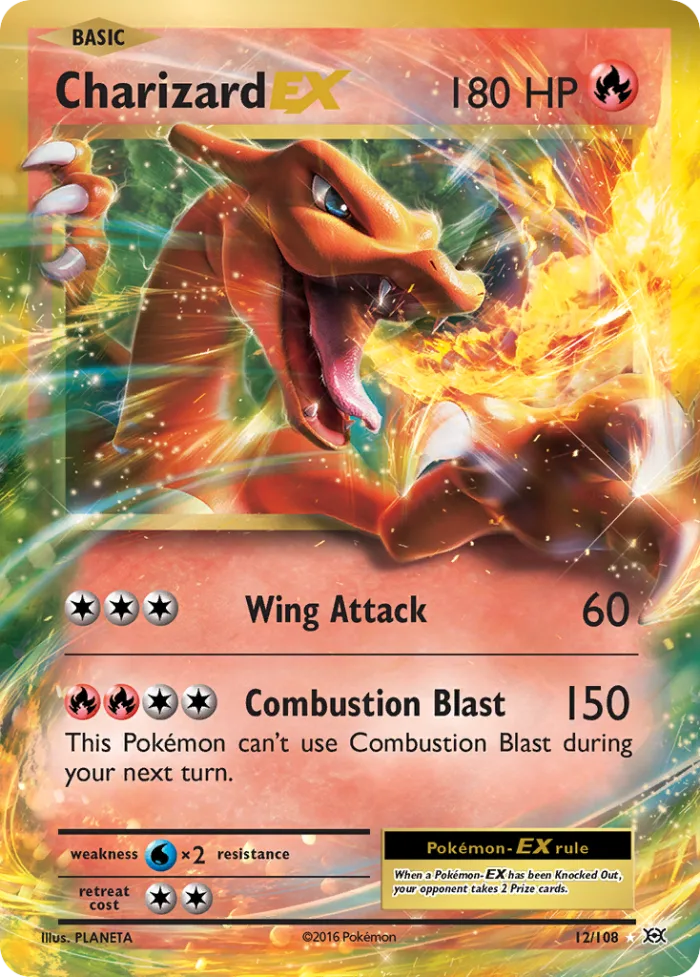 Charizard-EX #12 Evolutions Pokemon card