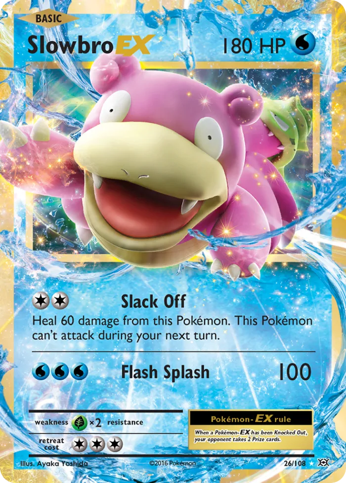 Slowbro-EX #26 Evolutions Pokemon card