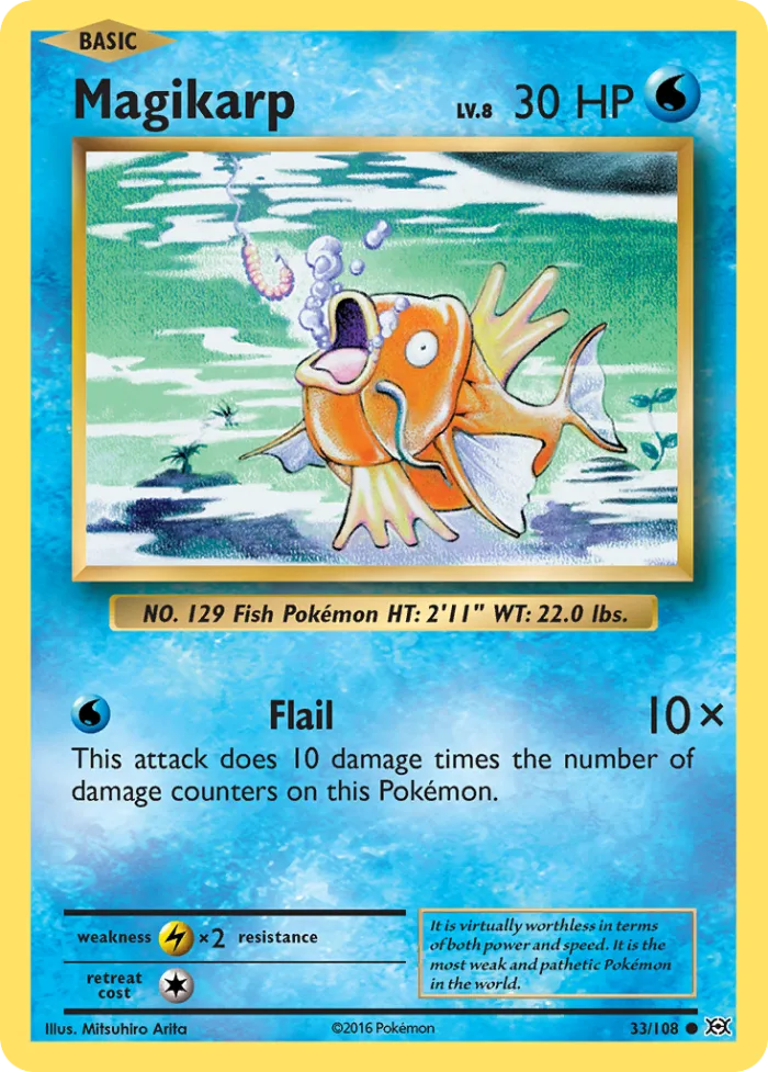 Magikarp #33 Evolutions Pokemon card