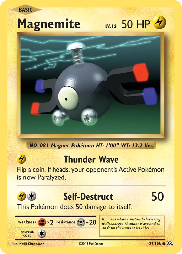 Magnemite #37 Evolutions Pokemon card